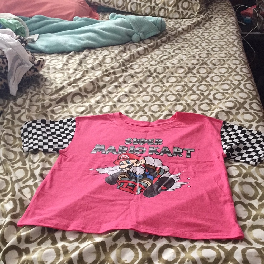 Pink Mario kart t-shirt by forever 21